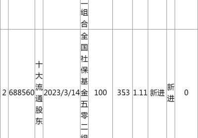 2023年全国社保基金五零二组合新进的股票名单(2023年全国社保联网了吗)